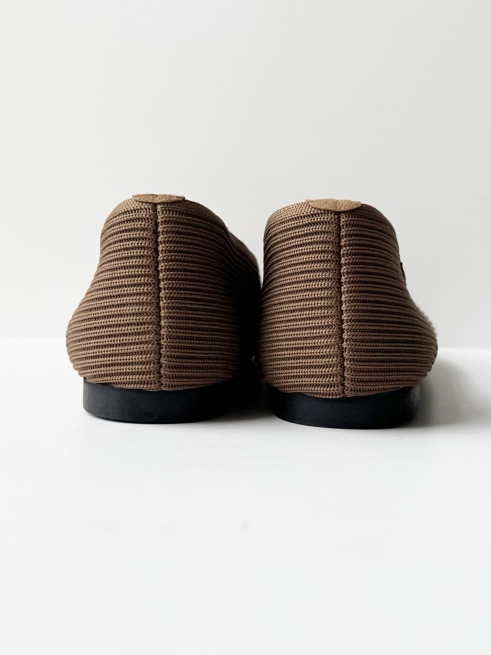 Vivaia Margot 2.0 Square Toe Ballet Flats in Espresso Taupe | 41 - Picture 5 of 11